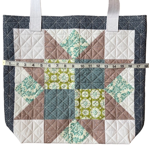 Patchwork Quilted Tote Bag - Multicolor - Picture 7 of 8